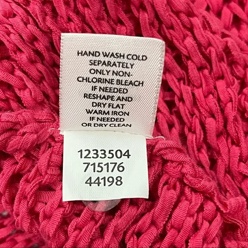 J.JILL Pure Jill coral red knit cotton vest size M - Picture 6 of 12